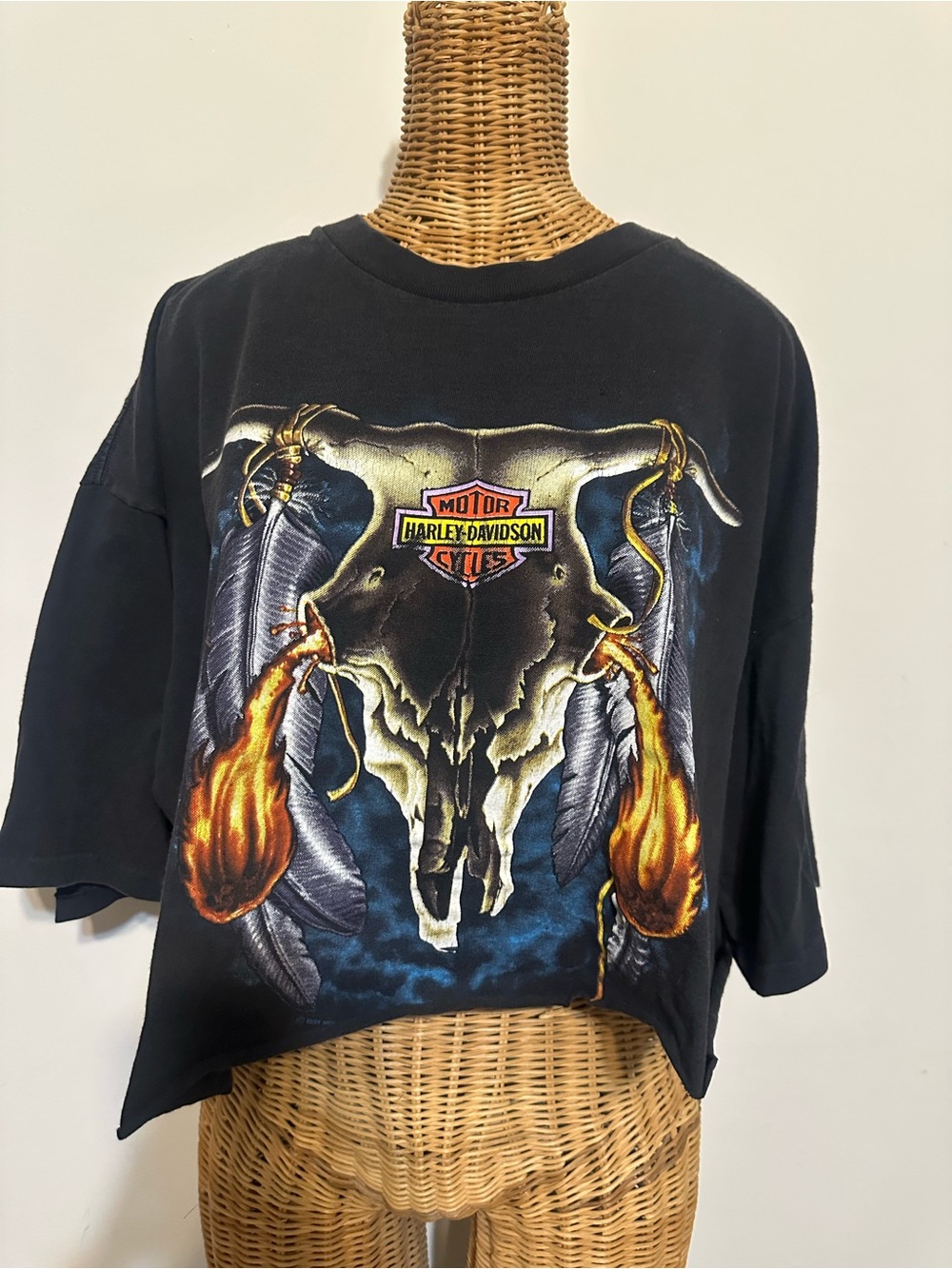 Harley-Davidson Black Tee with Orange Logo
